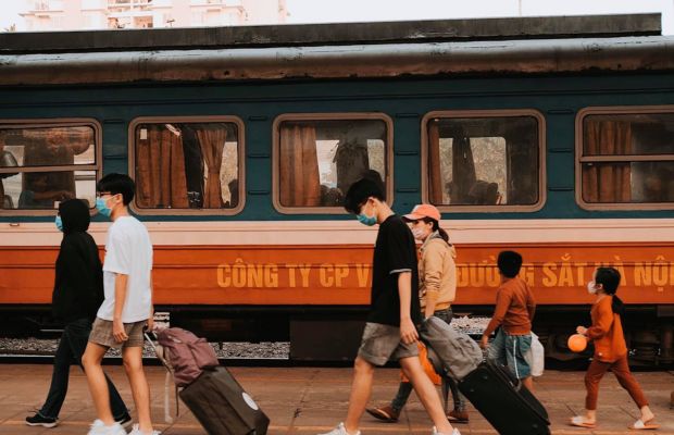 Traveling by train in Vietnam